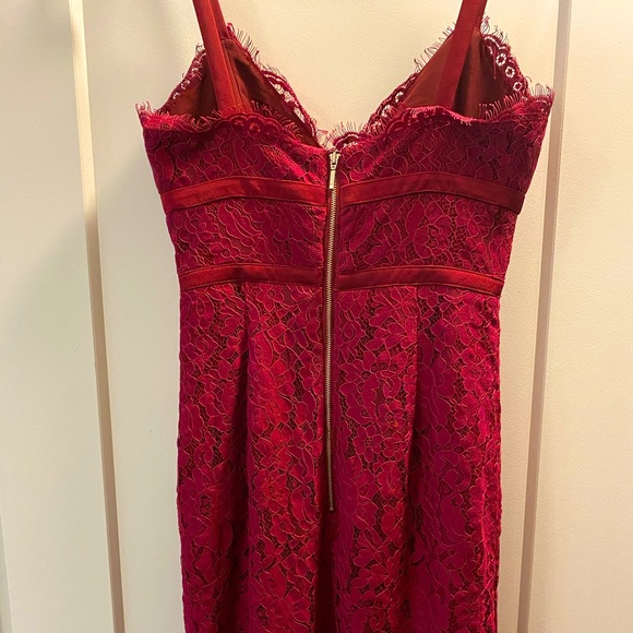 Keepsake Red Plum Cocktail Dress - Picture 6 of 6